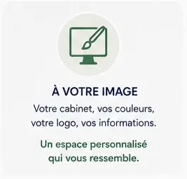 Support Chevalet ATTENTIA sur table d'attente
