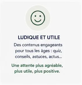 Support Chevalet ATTENTIA sur table d'attente